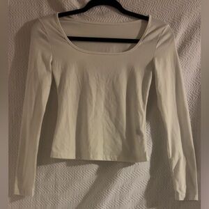 Women's Cream Long Sleeve Top